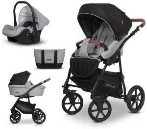 RIKO WÓZEK WIELOFUNKCYJNY 3w1 BASIC PLUS GREY FOX