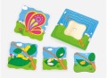 VIGA DREWNIANE PUZZLE UKŁADANKA JAK ROŚNIE MOTYLEK 59517