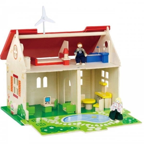 VIGA Drewniany Domek dla Lalek ECO